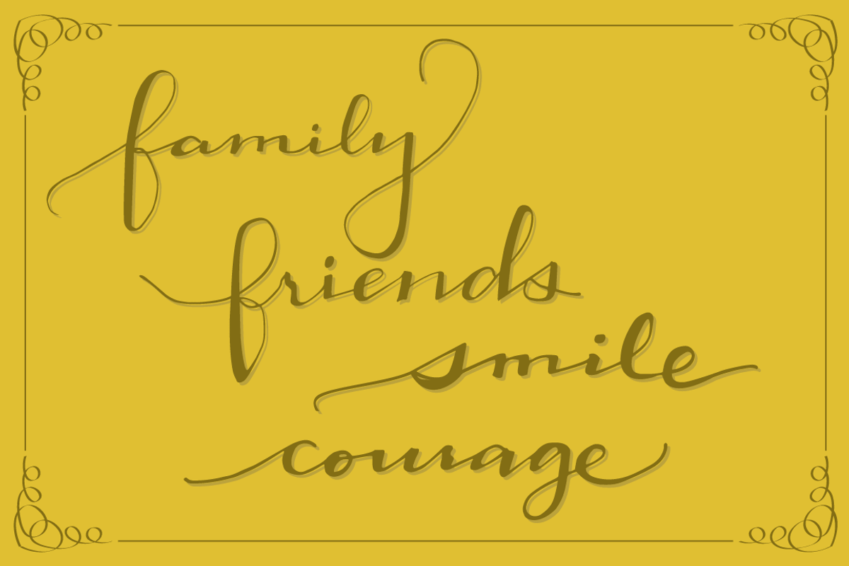 27 Elegantly Handwritten Words, a Decorative Illustration by Little Pixel Shop (Photo 3 of 5)