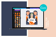 Flowers Girls | Wall Art Creator, an Object Graphic by Leleka.Store (Thumbnail 12 of 15)