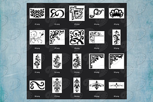 Decorative Digital Stamps Vol. 1 PNG