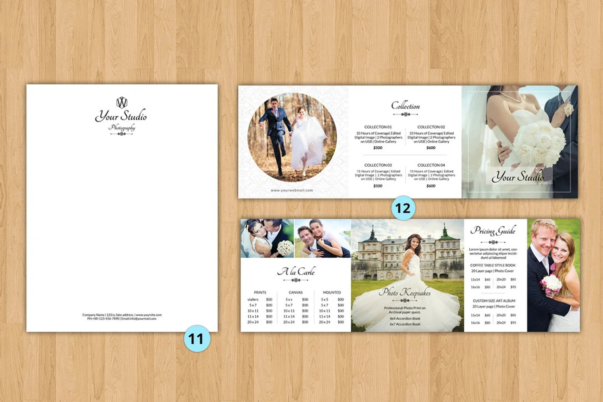 Wedding Photography Marketing Set, a Brochure Template by Template Shop (Photo 3 of 3)