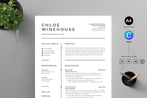 ATS Resume For Google Docs And Word, a Resume Template by Blackcloud_Creations