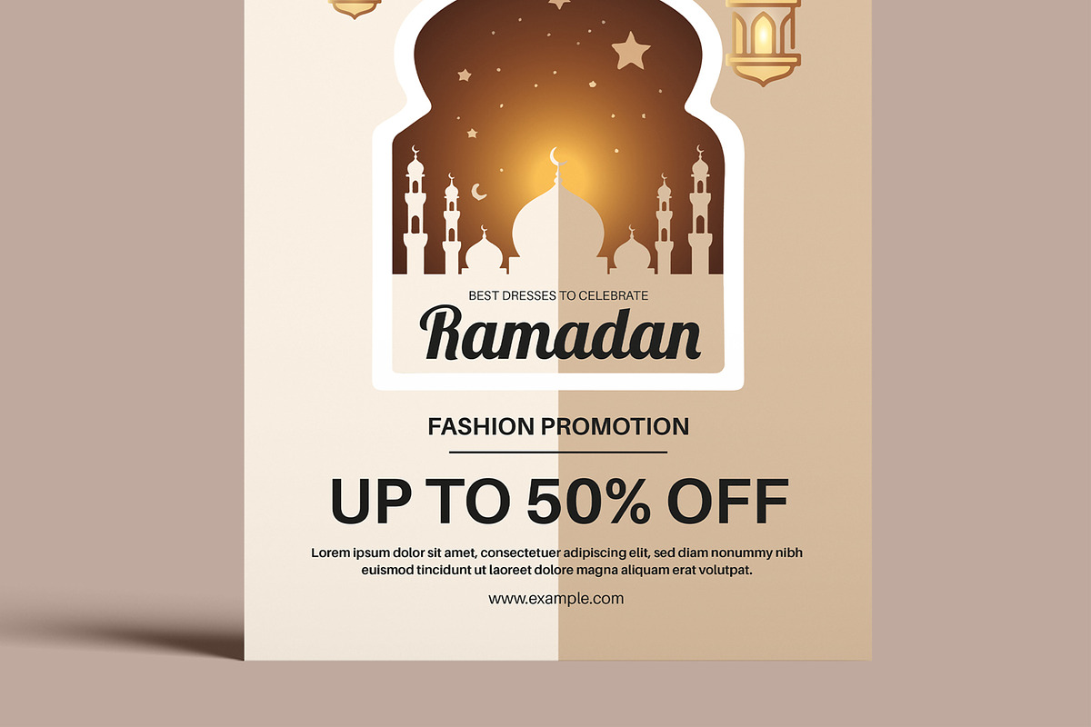 Ramadan Sale Flyer Poster, a Flyer Template by MightyDesign (Photo 3 of 8)