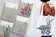 Sea Life. Line art and color, an Animal Illustration by DamriNa art (Thumbnail 10 of 10)