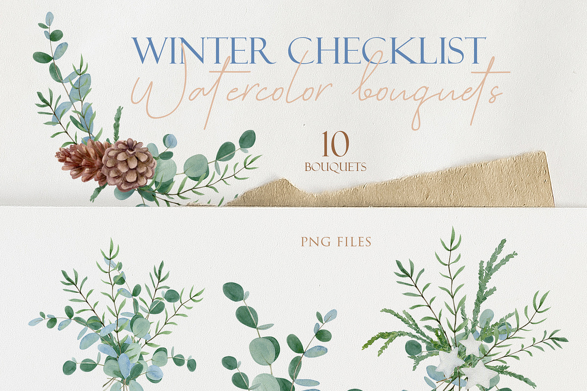 Watercolor Bundle Four Seasons., a Seasonal Illustration by NataliArkushArt (Photo 28 of 65)