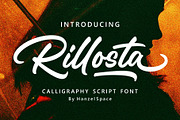 Rillosta | Calligraphy Script Font, a Script Font by HanzelSpace Studio (Thumbnail 1 of 7)