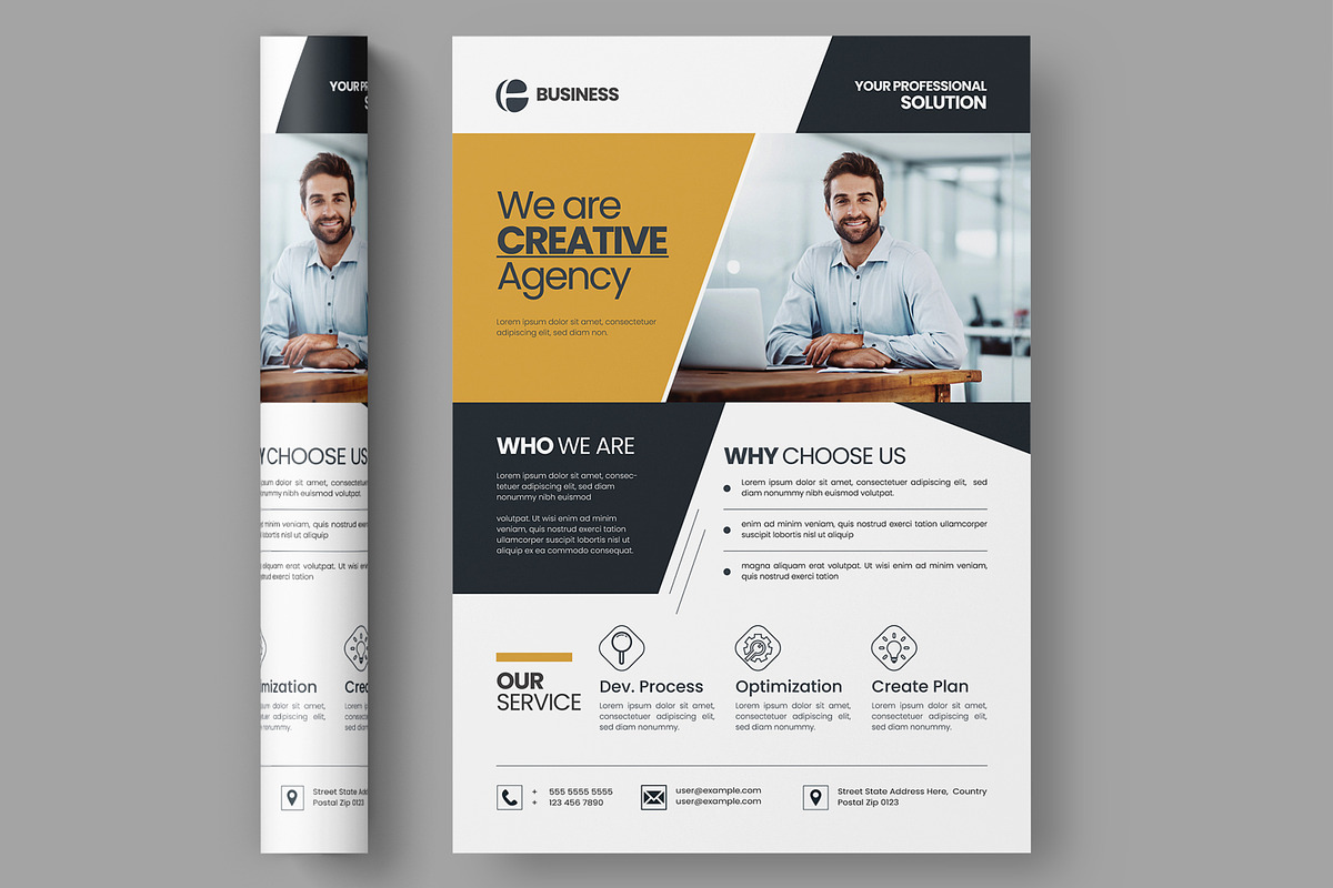 Creative Agency Flyer Design, a Flyer Template by ContestDesign (Photo 4 of 4)