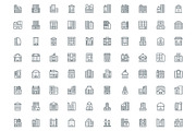 320 Buildings Line Icons, an Outline Icon by Vectors Market (Thumbnail 3 of 5)