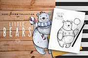 Little Christmas bears collection, an Animal Illustration by BSVIT (Thumbnail 1 of 5)