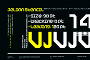 Jelion Stencil, a Font by Noem9 Studio (Thumbnail 6 of 6)