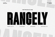 Rangely - Modern Bold Sans, a Sans Serif Font by Almeera Std (Thumbnail 1 of 9)