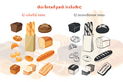 Bakery assortment vector pack, an Object Graphic by Seavector (Thumbnail 2 of 6)