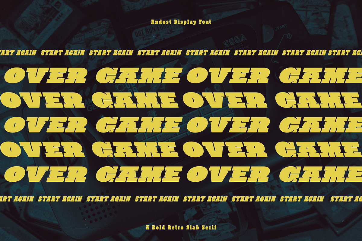 CF Andest - Retro Bold Slab Serif, a Slab Serif Font by Indotype Foundry (Photo 7 of 9)