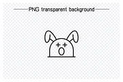 Yawning and Amazed Rabbit Emojis Set, an Outline Icon by Designfour (Thumbnail 5 of 7)