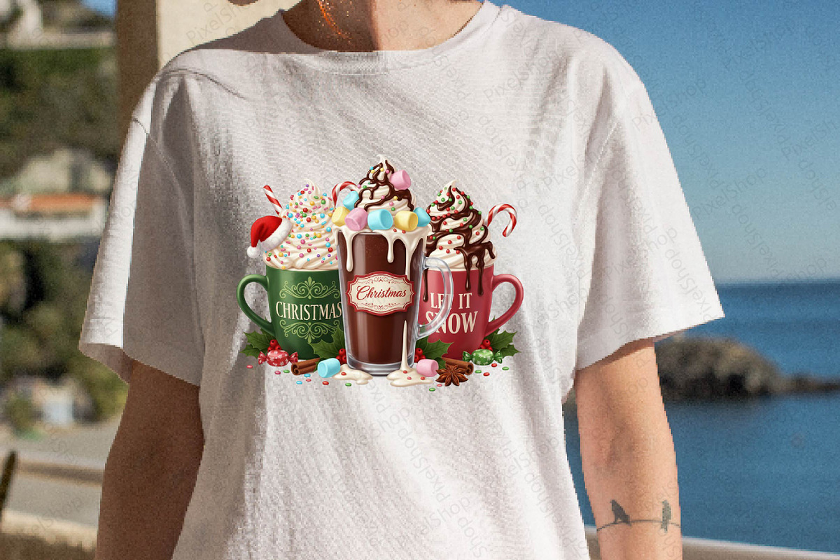 Let It Snow Christmas Coffee Png, an Illustration by DreamPrint404 (Photo 4 of 7)