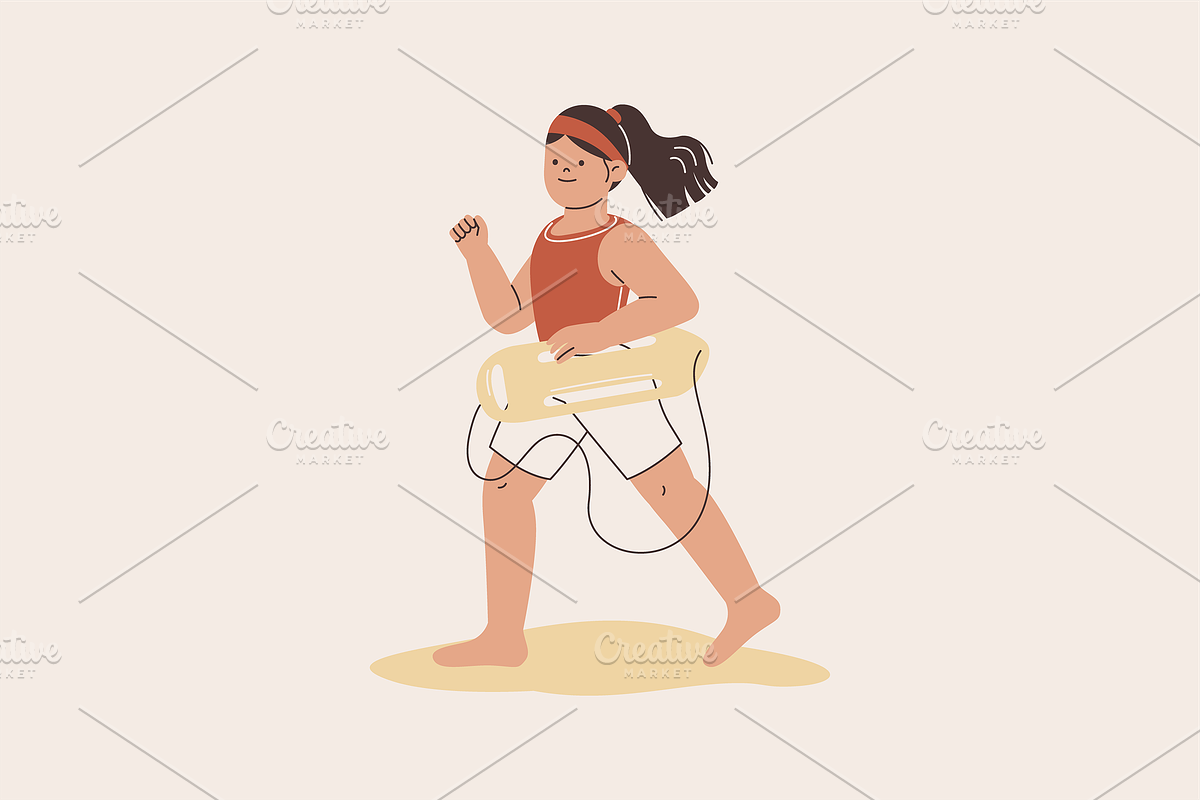 Lifeguard Beach Illustration, an Object Graphic by Jump Studio (Photo 16 of 16)