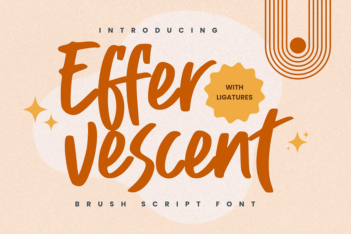 Effervescent – Quick Brush Font, a Handwritten Font by Gassstype (Photo 1 of 8)