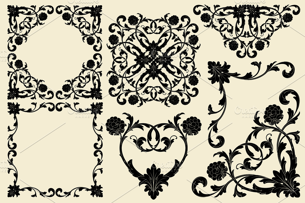 Frames and Borders Decorative vector, an Object Graphic by Samira (Photo 6 of 6)