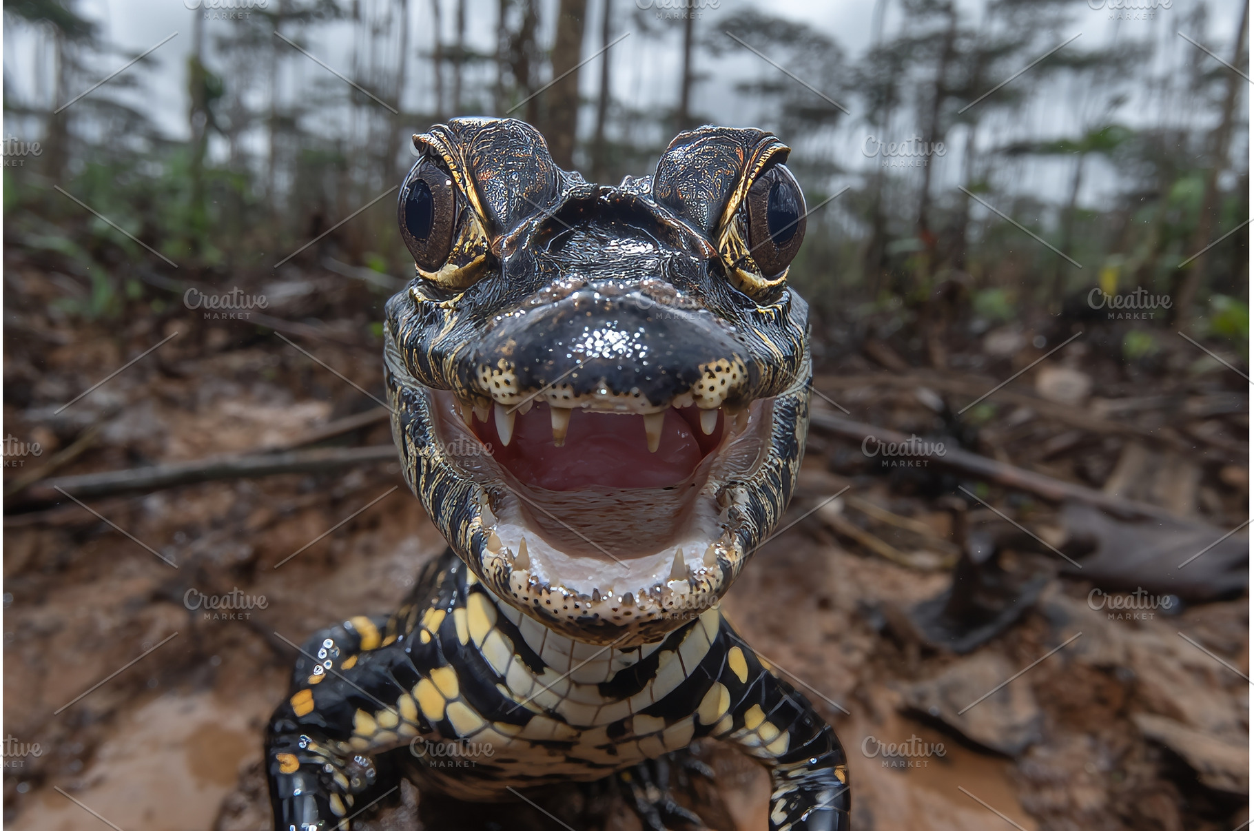A big Black Caiman in the Pantanal, an Animal Photo by ZinetroN