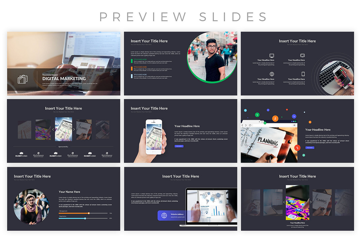 Digital Marketing Presentation Tem, a Presentation Template by Digitcase x Wealthwells (Photo 2 of 4)
