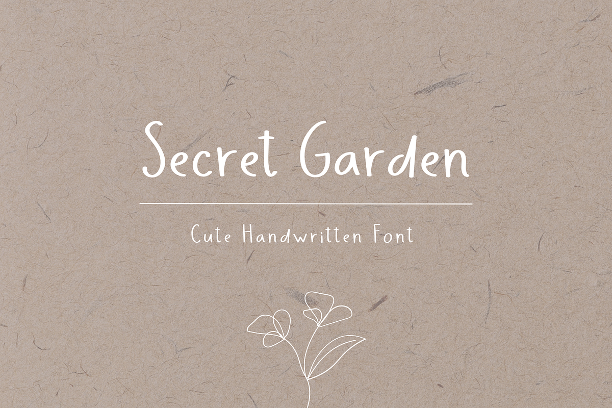 Secret Garden, a Handwritten Font by Sofia Skoog (Photo 1 of 7)