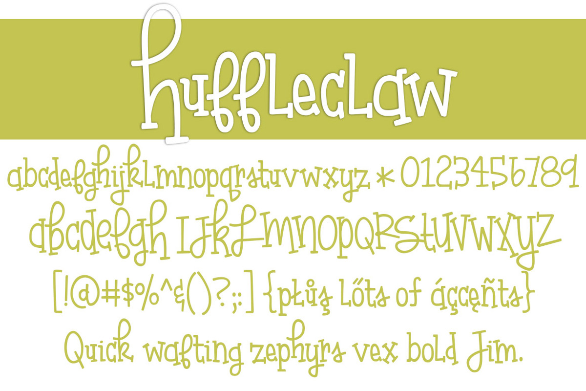 Huffleclaw, a Font by Brittney Murphy Design (Photo 2 of 3)