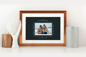 Winter Family Photo Card Template