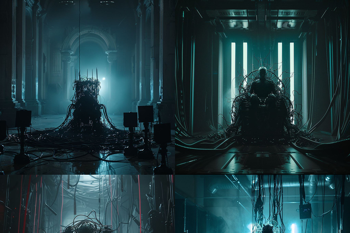 435 MJ Dark Sci-fi Prompts: Vol 2, a Background Graphic by Sevenstyles (Photo 7 of 15)