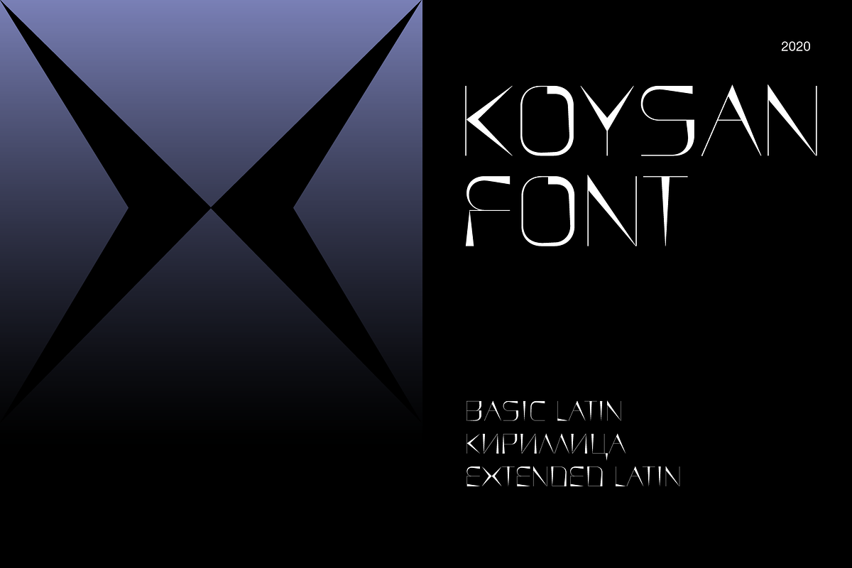 KOYSAN — Display font, a Sans Serif Font by Viktor Pesotsky | Fonts (Photo 7 of 16)