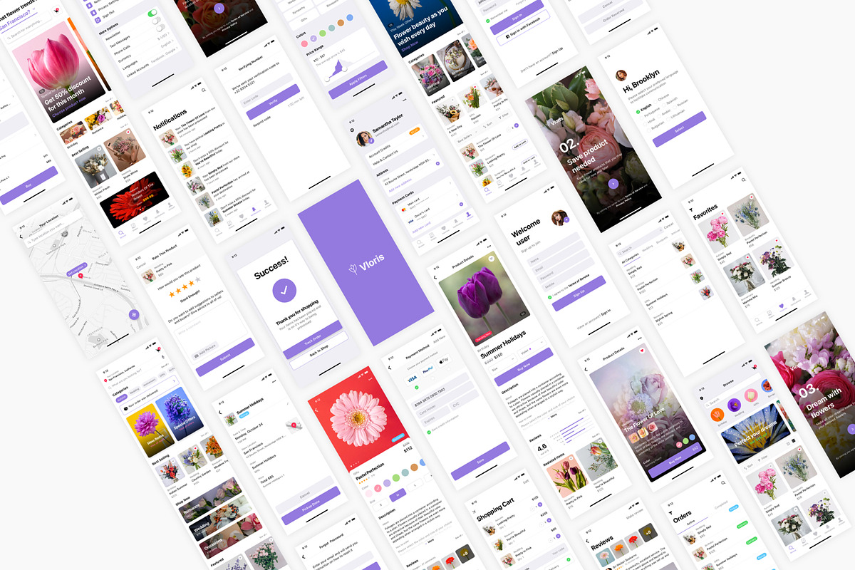 Florist & Flower Boutique App, an UI Kit Template by flr.24 (Photo 2 of 2)