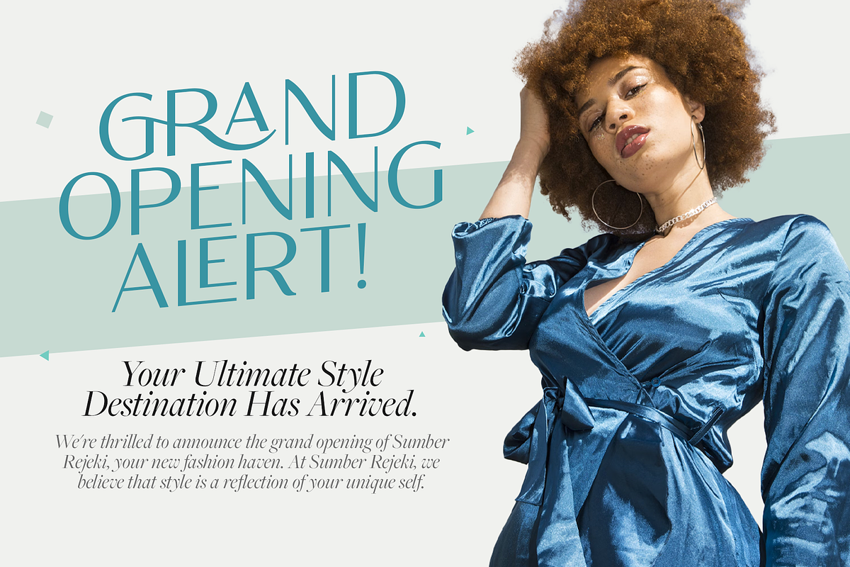 Romansa New Stylish Sans Serif Font, a Sans Serif Font by Vampstudio (Photo 6 of 13)