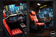 Cyberpunk Vehicle Interior Poster, a Background Graphic by Other Side Art (Thumbnail 2 of 5)