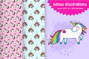 Unicorns: patterns and illustrations, an Animal Illustration by natsa (Thumbnail 5 of 6)