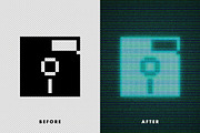 Pixel Arcade Photoshop Effect, a Layer Style Add-On by Design Squad (Thumbnail 3 of 5)