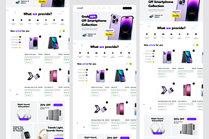 Electronic Ecommerce Landing Page