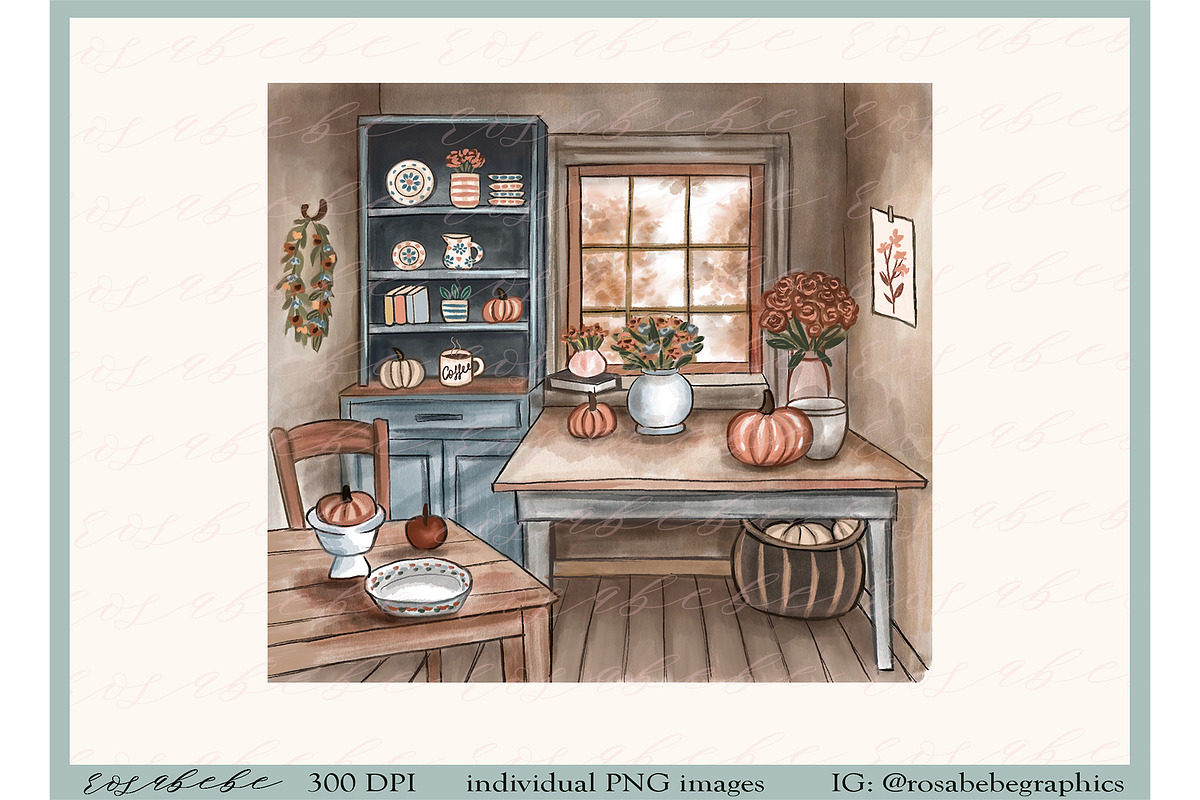 Floral Fall, a Graphic by Rosabebe (Photo 3 of 3)