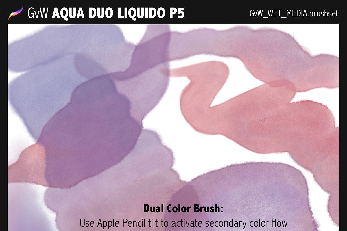 70+ Watercolor & Wet Paint Brushes, a Brush Add-On by Georg's Procreate Brushes (Photo 10 of 19)