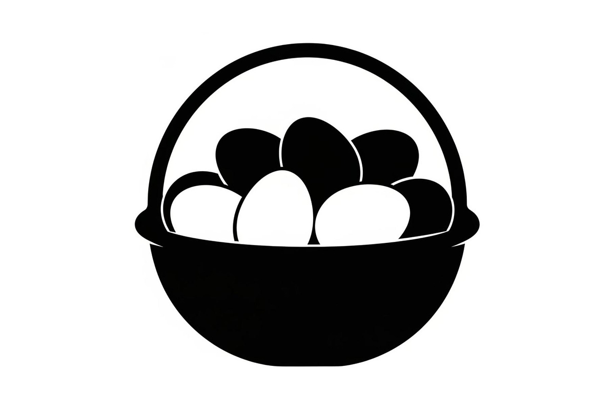 Easter Basket Vector Silhouette Bund, an Illustration by Designs_River (Photo 26 of 51)