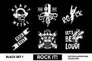 Black Set - Rock, an Animal Illustration by ne2pi (Thumbnail 1 of 5)