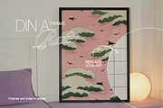 DIN A Black Frame Retro Mockup (PSD), a Household Mockup by WasMockups (Thumbnail 2 of 6)