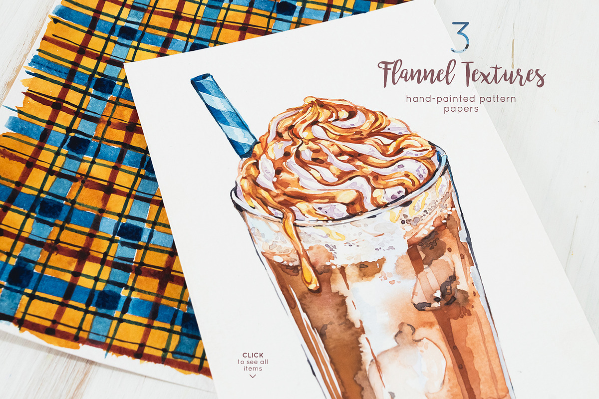 Autumn Coziness - Watercolour Set, a Food Illustration by Aquarellina (Photo 7 of 9)