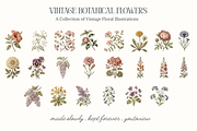 Vintage Botanical Flowers, a Decorative Illustration by youtoview (Thumbnail 4 of 14)