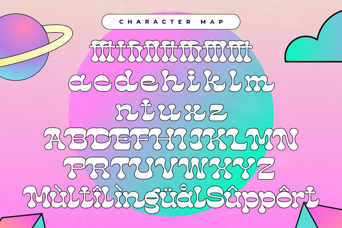 Mirage Virtual Retro Groovy Font, a Serif Font by timelesstype.co (Photo 18 of 20)