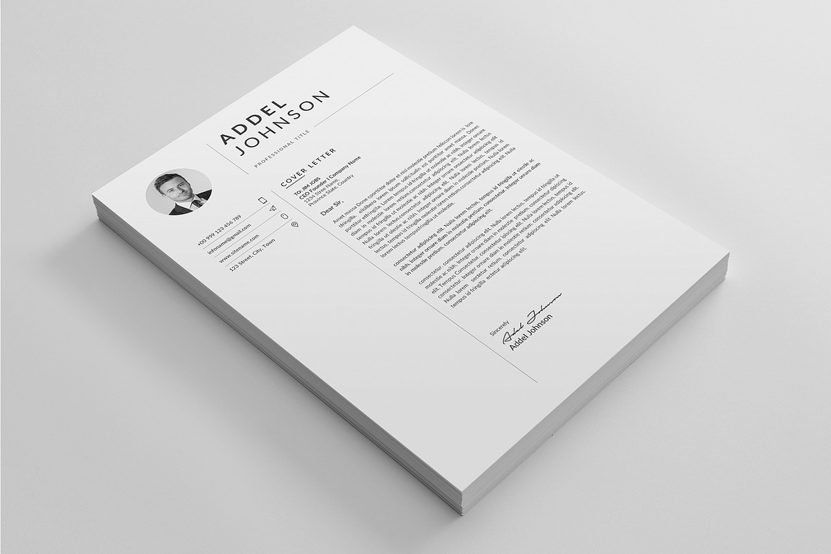 Resume Template / CV, a Resume Template by Creatune (Photo 3 of 4)