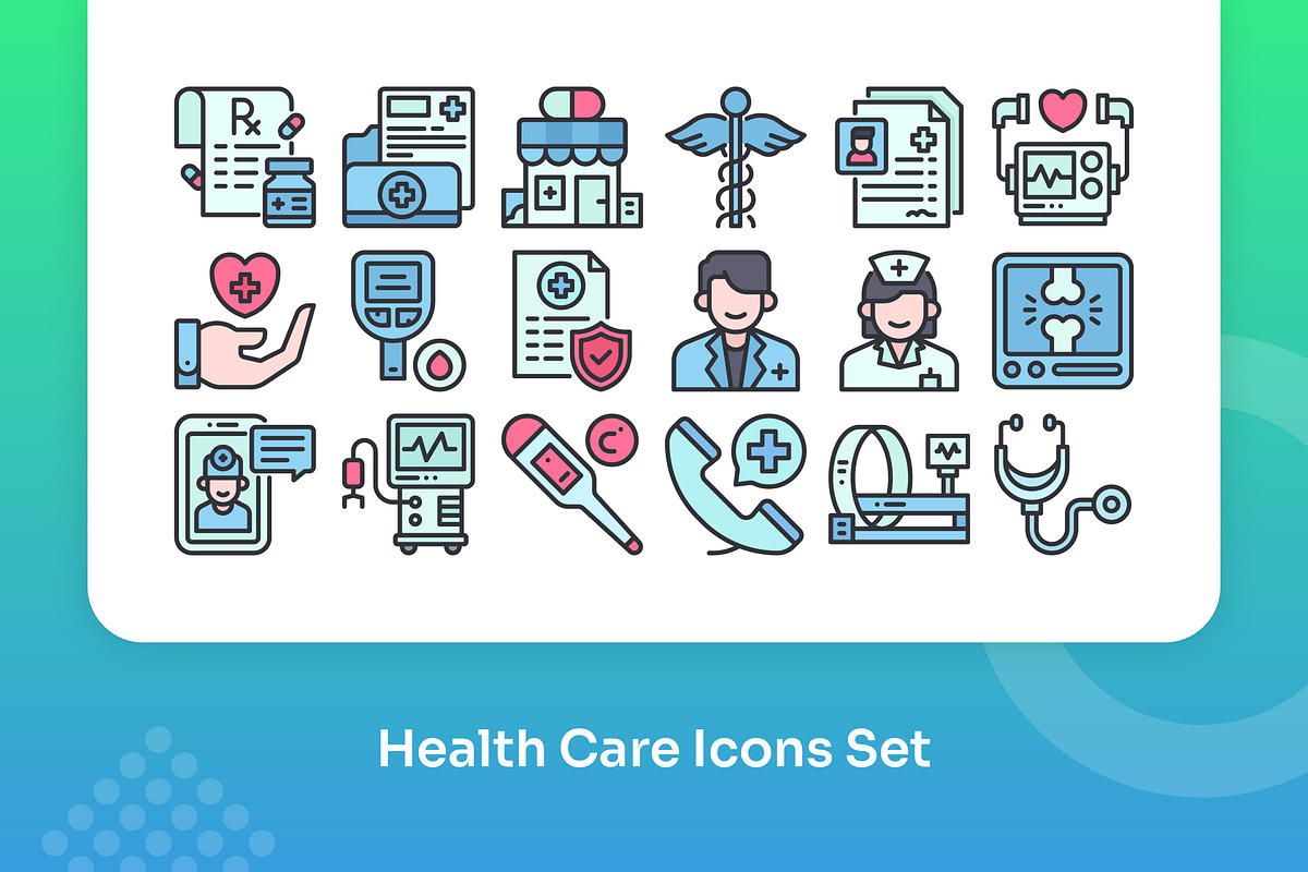 Health Care Icons Set - Filled Line, an Icon by Kmg Design (Photo 3 of 3)
