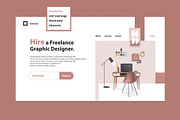 Website Header Illustrations-UI Kit, a Landing Page Template by Polar Vectors (Thumbnail 5 of 18)