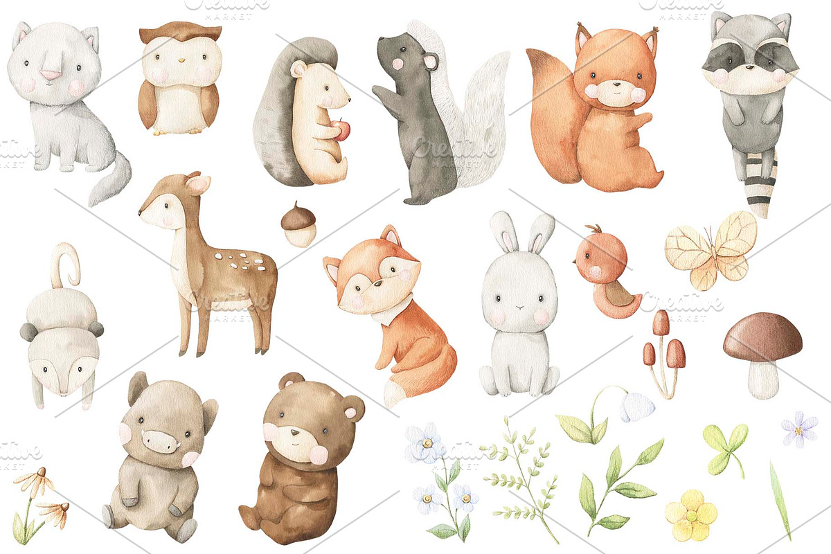 Name Creator - woodland animals, an Animal Illustration by Alesya Pytskaya (Photo 3 of 8)