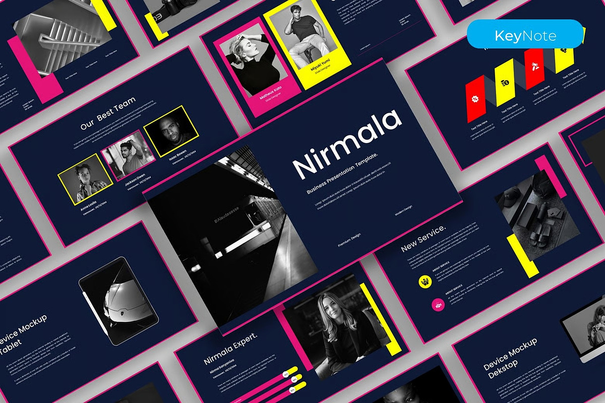 Nirmala – Business Keynote Template, a Presentation Template by kreatifreya (Photo 1 of 5)