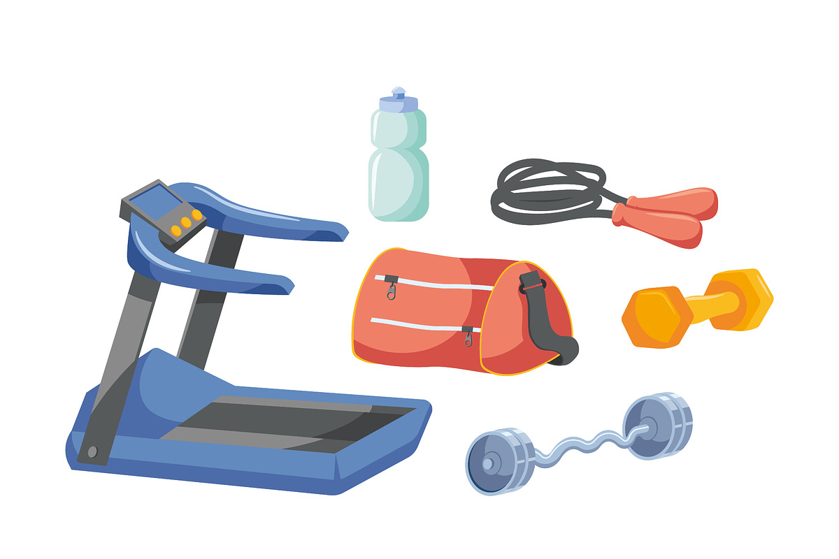 Gym and Fitness Equipment Icons preview 2