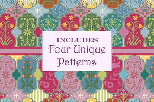 Boho Patchwork Patterns Multi Color