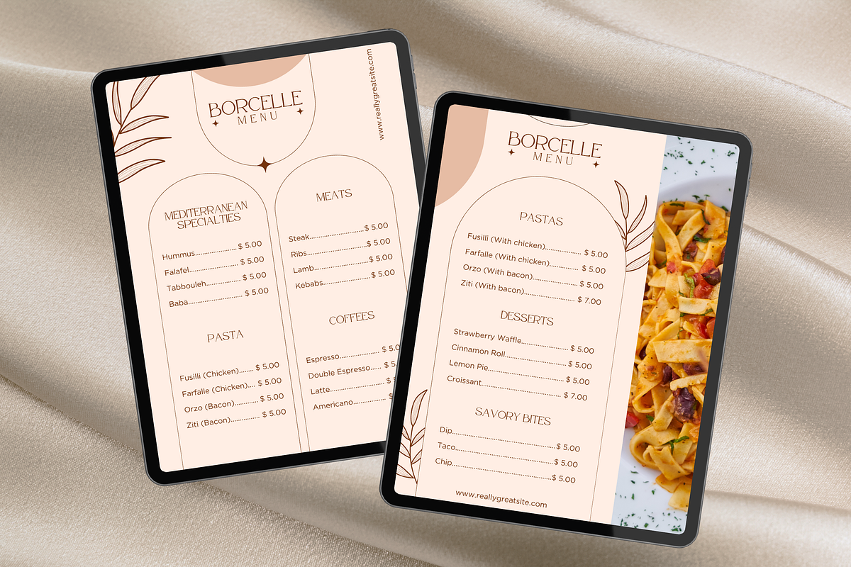 4 Elegant Menu Restaurant Templates, a Templates & Theme by TemplateCastleStore (Photo 2 of 10)